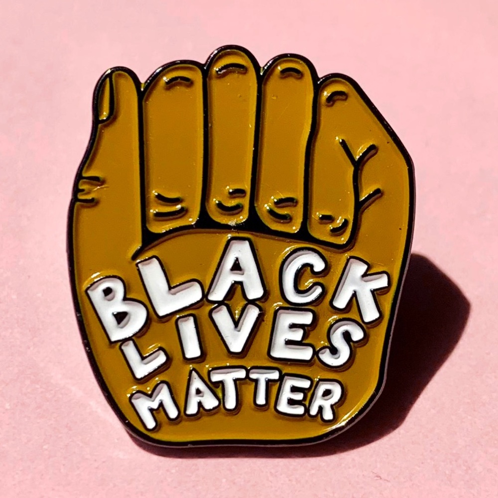 2+ items=20% off! Black Lives Matter BIPOC Enamel Pin